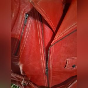 Red Leather Vest